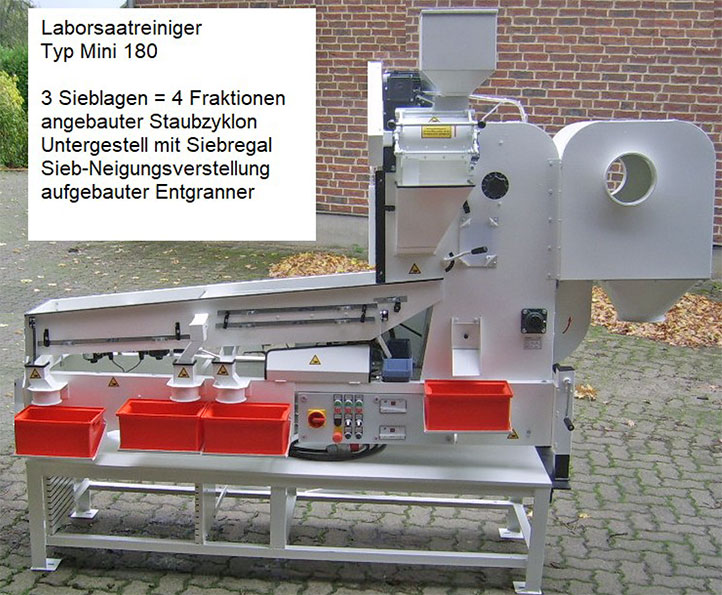 Labor-Saatgutreinigung Typ MINI 180